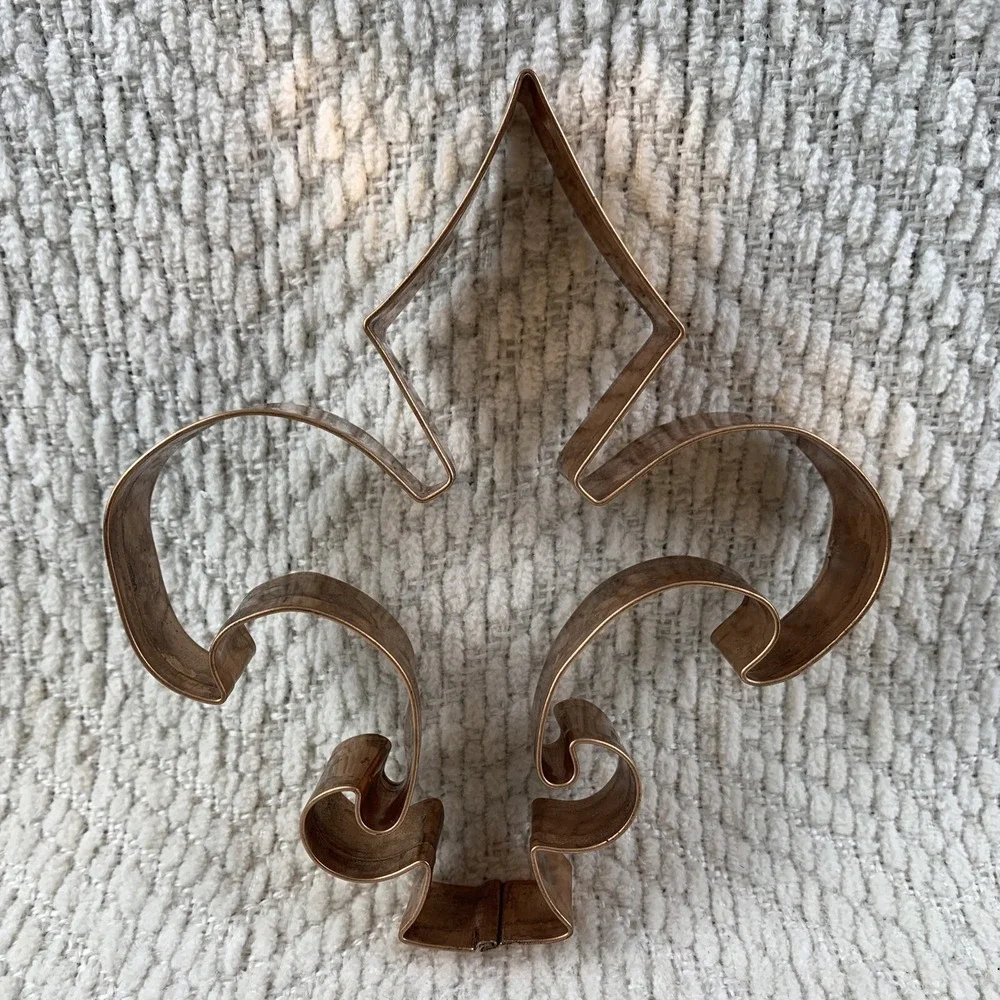 Old River Road Copper‎ Cookie Cutter Fleur Del Lis Mardi Gras Boy Scouts Large